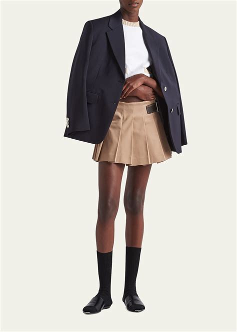 prada pleated mini skirt|Prada skirts for women.